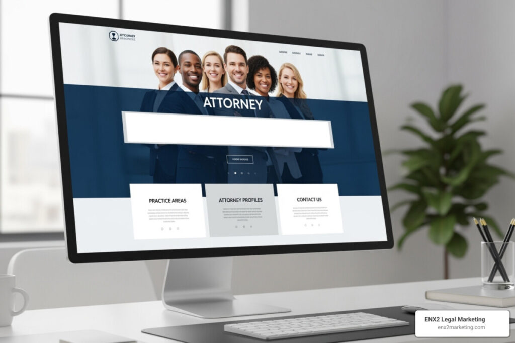 attorney landing page design
