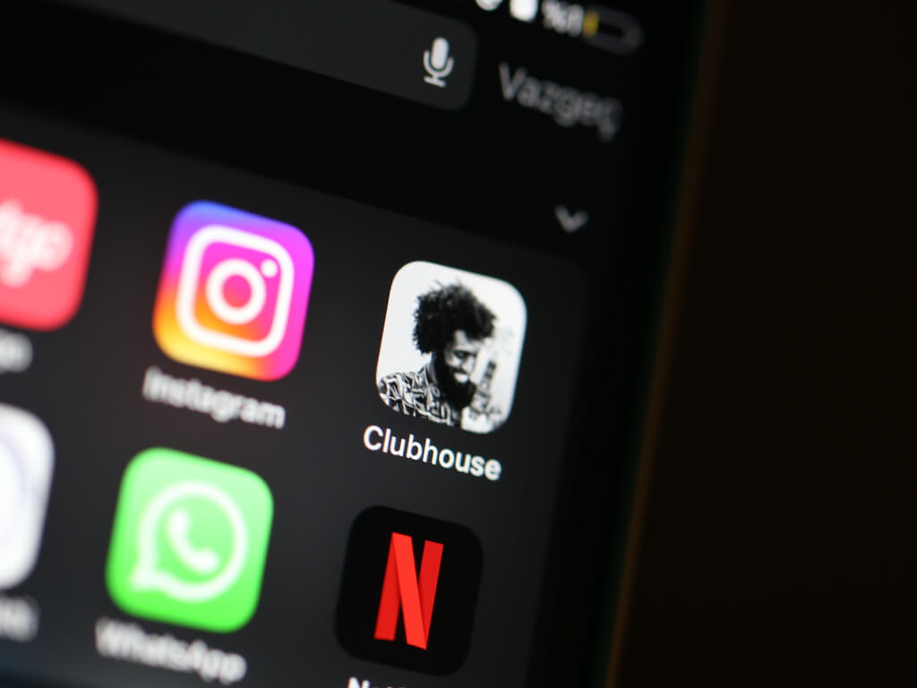clubhouse app on mobile phone