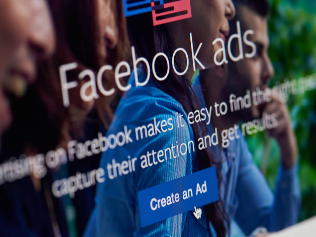 facebook ads logo on screen