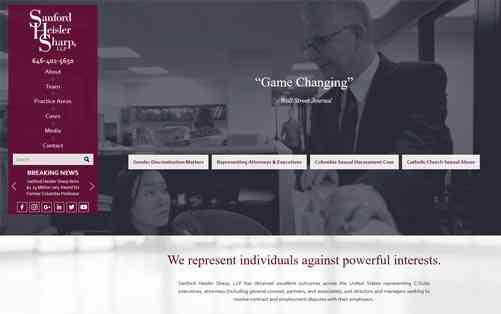 Sanford Heisler Sharp, LLP Laptop Screenshot