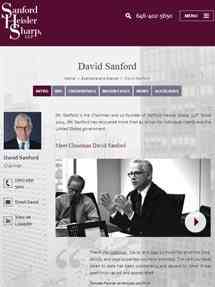Sanford Heisler Sharp, LLP Tablet Screenshot